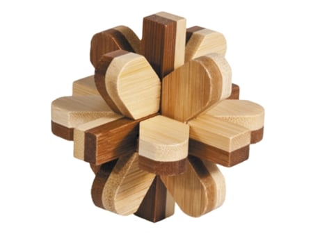 Puzzle FRIDOLIN (Madera - Marrón - 9 x 8.5 x 9 cm)