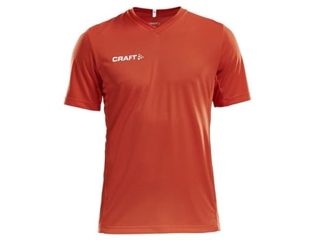 Camiseta de Hombre para Fútbol CRAFT Squad Solid Rojo Naranja (S)