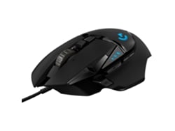 Ratón Gaming LOGITECH G502 Hero (25600 dpi - Negro)