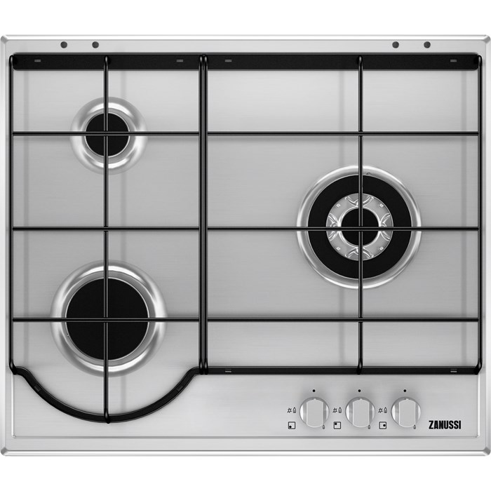 Placa de Gas ZANUSSI ZGG65334XA (Gas Natural - 60 cm - Inox)