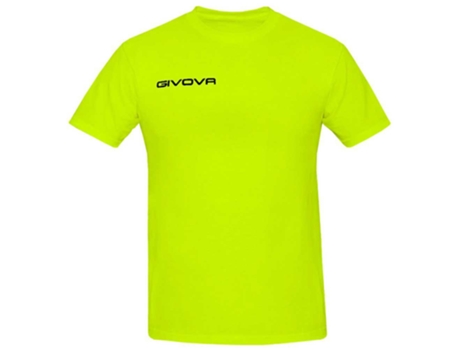 Camiseta de Hombre para Fútbol GIVOVA Fresh Algodón Amarillo (2XS años)