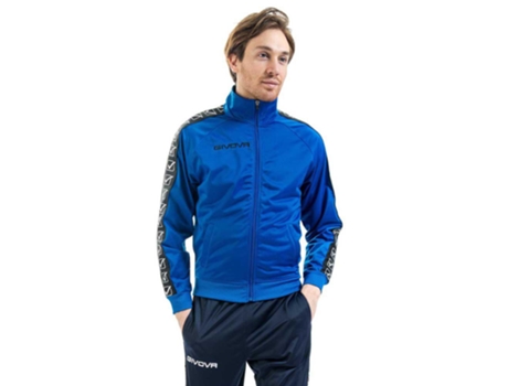 Abrigo para Hombre GIVOVA Tricot Band Azul para Fútbol (XXL)