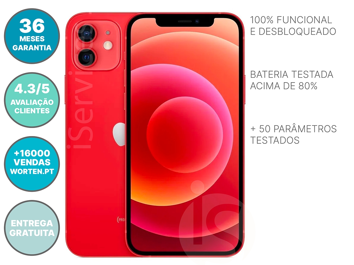 iPhone 12 Mini Rojo 64Gb Reacondicionado