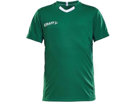 Camiseta de Hombre para Fútbol CRAFT Progress Contrast Verde (6/8 Años)