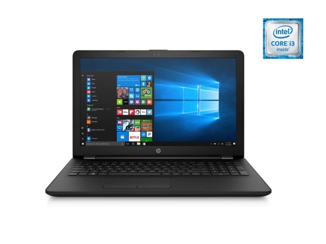 Portátil 15,6'' HP 15-BS037NS Negro ( i3-6006U, 8 GB RAM, 1 TB , AMD Radeon 520 Graphics )