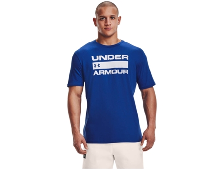 Camiseta UNDER ARMOUR Algodón Hombre (S - Azul)