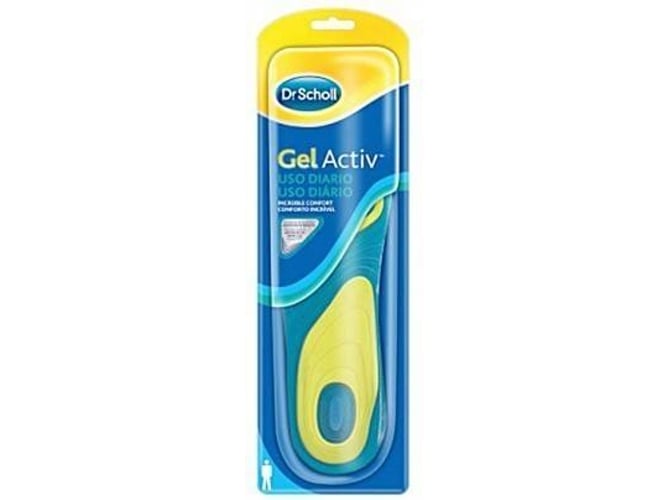 Scholl Plantillas Gel activ uso diario para hombre mayor comodidad y del olor sudor talla 40 46.5 1 2