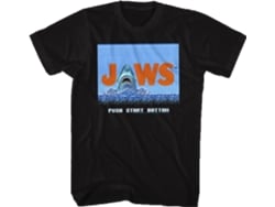 Camiseta Unisexo DEEPSTONE Video Game Jaws Negro (S)