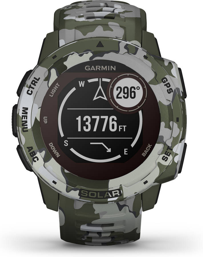 Reloj Deportivo GARMIN Instinct Solar (Bluetooth - hasta 54 días de autonomía con energía solar - Verde)