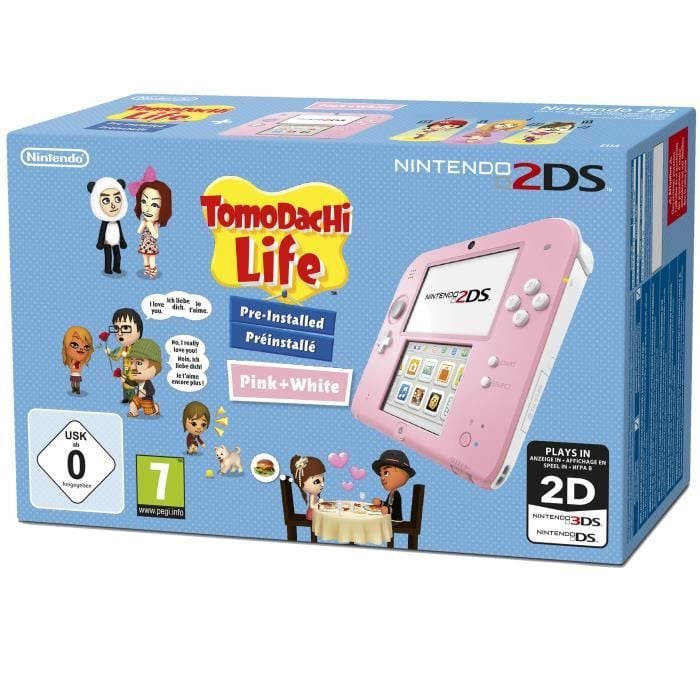 Consola NINTENDO 2DS Tomodachi Life Rosa