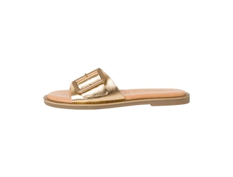 Sandalias de Mujer TAMARIS Plana Ouro Piel Dorado (39)