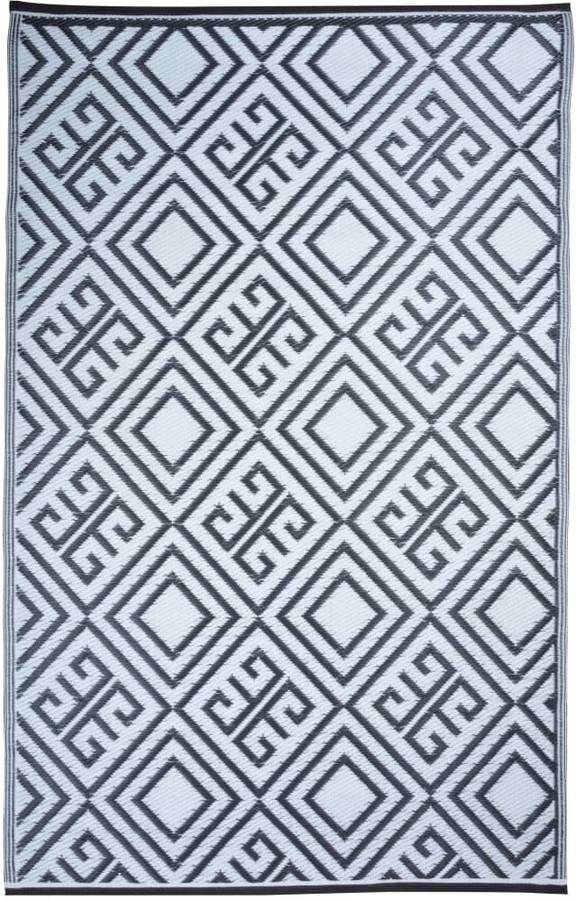 Alfombra de Exterior ESSCHERT con Gráfico (Blanco - 120x186 cm)