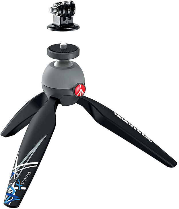 Mini Trípode MANFROTTO Mkpixiex-Bk (Tipo bola - Altura Máxima: 21,5 cm)