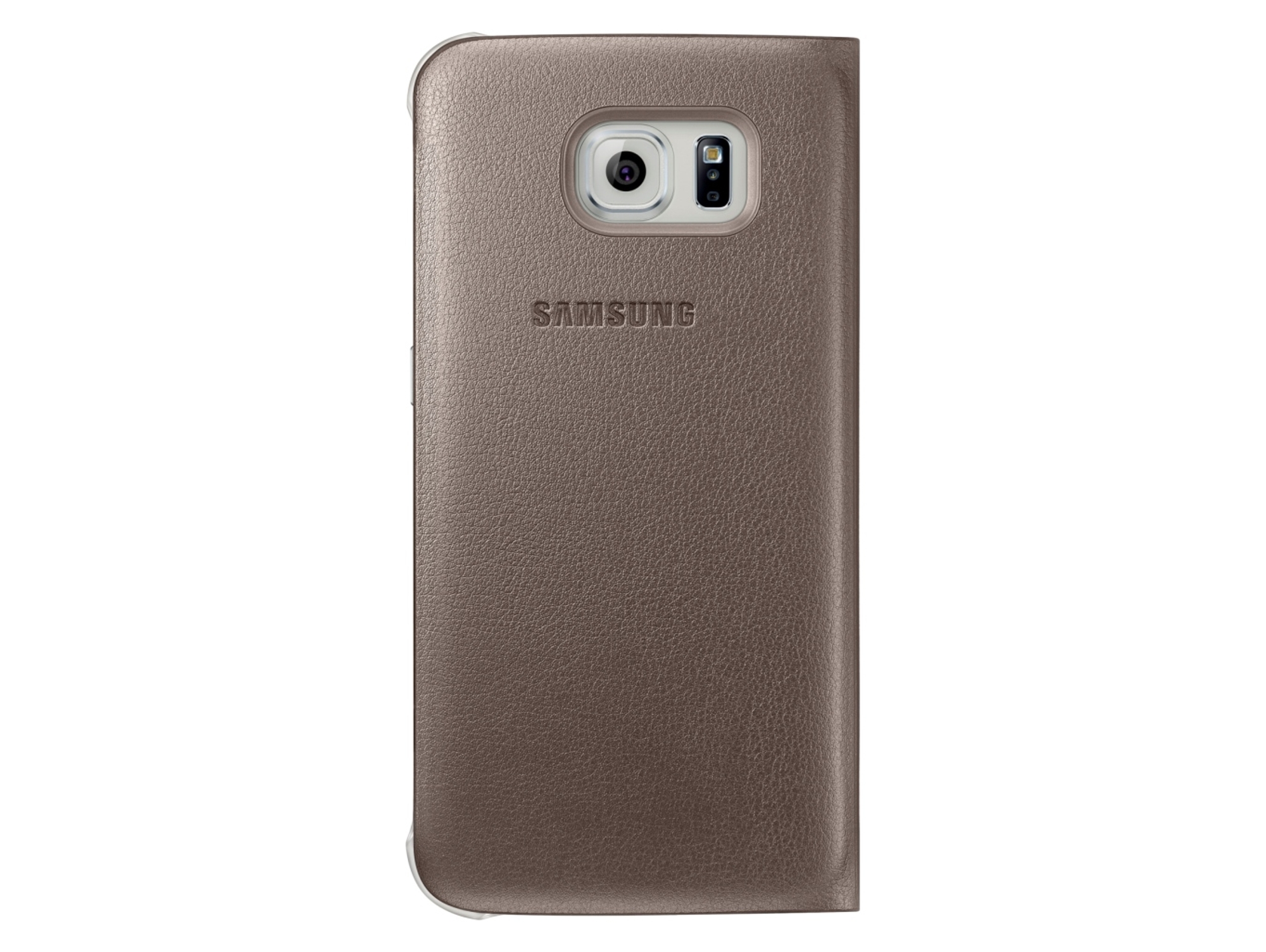 Envío Labe Llanura Funda SAMSUNG Galaxy S6 Flip Dorado