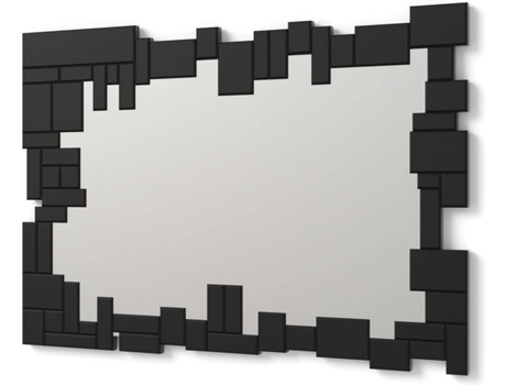 Espejo de Pared DEKOARTE Rectangular (Negro - 100x70cm)