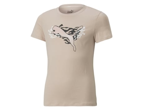 Camiseta de Niña PUMA Alpha Tam Ans Beige (4 Años)