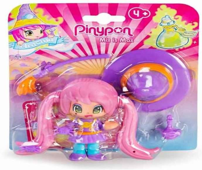 Pinypon FAMOSAFEBER Brujita Pelo Rosa