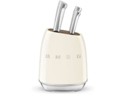 Bloque de Cuchillos SMEG Anni 50 KBSF02CR (6 Unidades - Crema)