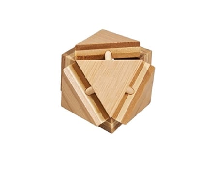 Puzzle FRIDOLIN (Madera - Marrón - 9 x 8.5 x 9 cm)