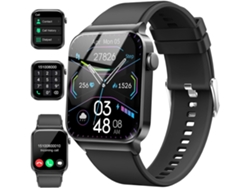 Reloj inteligente 1 85' Smartwatch Responder/Hacer llamada Fitness Tracker Ip68 Resistente al agua Más de 100 modos deportivos Monitor de VEANXIN