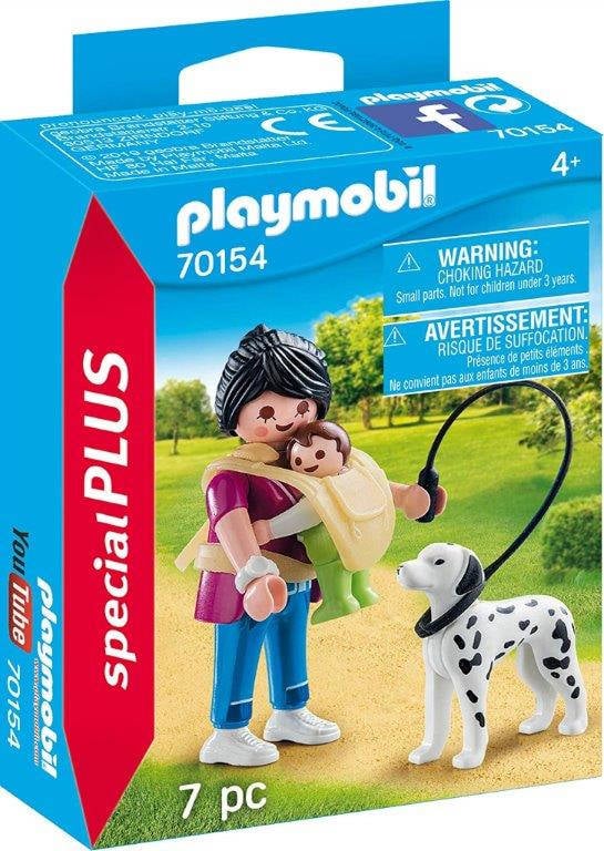 Mamá Con Bebé y perro playmobil special plus 70154 multicolor color edad 4 7