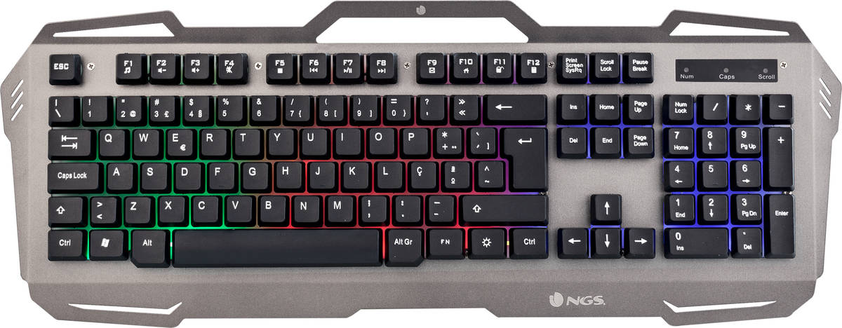 Teclado Gaming NGS GBX-1500 (Membrana - Español - Negro)