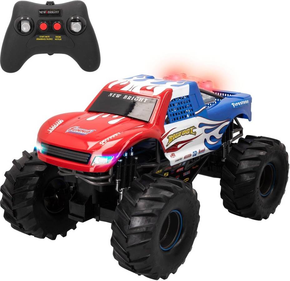 Coche Teledirigido Monster Truck Big Foot Rojo (Edad Mínima: 8 Anos - Hasta: 6-8 km/h)