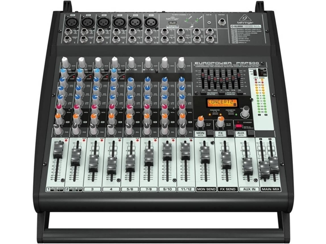 Mesa de mezclas BEHRINGER PMP500 (Canales: 12 - 500 W)