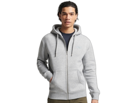 Sweatshirt para Hombre SUPERDRY (M - Algodón - Gris)