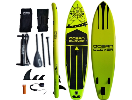 Set De Stand up paddle clover fitness malva tabla sup 320 x 76 15 cm hinchable para adultos capacidad carga 150 kg board isup surf con bomba aire