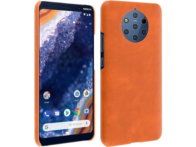 Carcasa Nokia 9 PureView AVIZAR Cuero Naranja