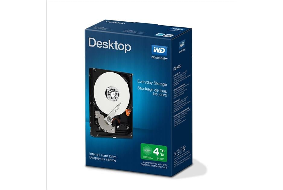 Disco HDD Interno WESTERN DIGITAL Everyday (4 TB - SATA - 5400 RPM)