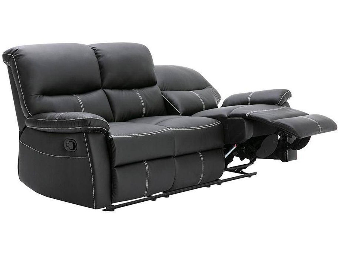 Sofá Relax 2 Plazas VENTE-UNIQUE Canby (Marrón - 133x90x95 cm)