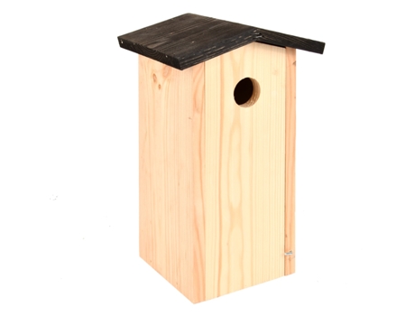 Casota de Pájaros ESSCHERT DESIGN (Madera - Negro - 13,7 x 17 x 28,3 cm)