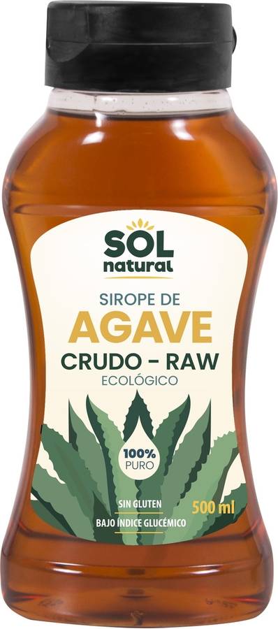 Sirope de Agave Crudo-Raw SOL NATURAL (500 ml)