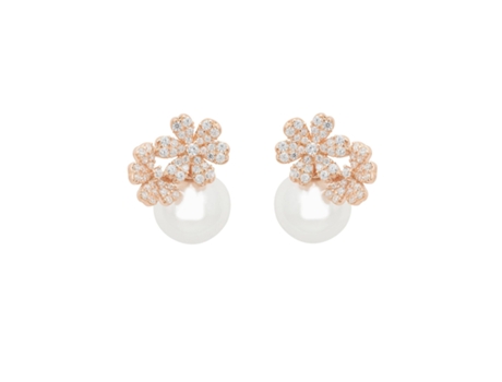 Pendientes de Perlas Bouquet de Oro LATELITA Rosa