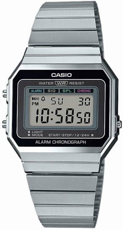 Reloj Digital CASIO Vintage Hombre (Acero y Resina - Plateado)