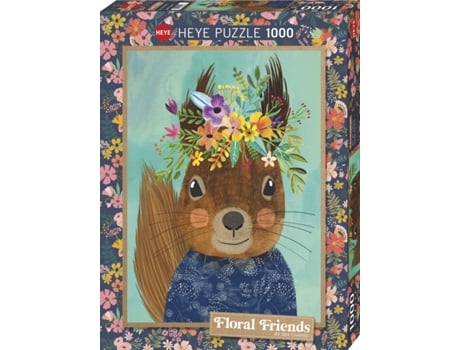 Puzzle 1000 Pcs Floral Friends Sweet Squirrel (9 años)