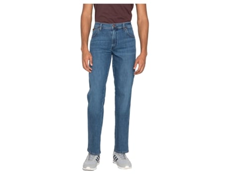 Pantalones de Hombre WRANGLER Long Texas Spotlite Azul (W42 L36)