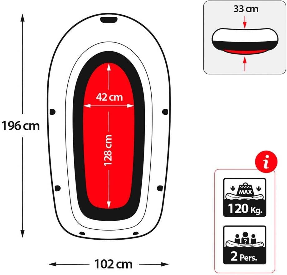 Barca Hinchable INTEX Explorer Pro 200 (196 x 102 x 33 cm)