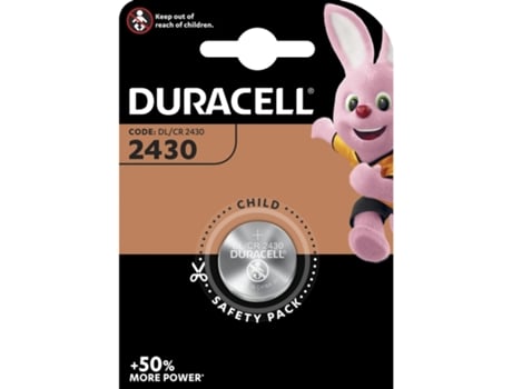 Pila DURACELL Botón de litio DL2430 1unid. en blíster