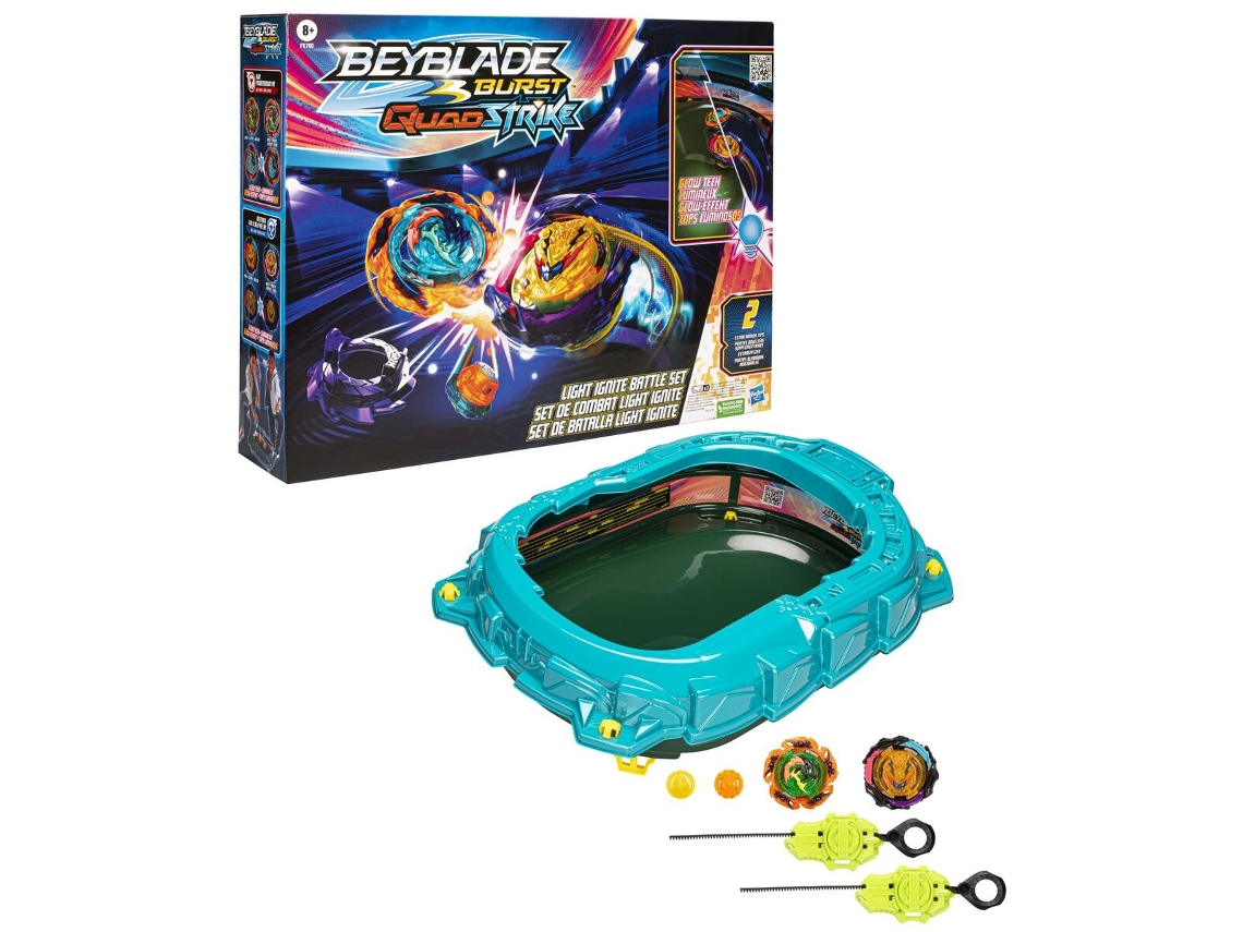 Set de estadio y peonzas de batalla BEYBLADE Burst Quad Strike Worten.es