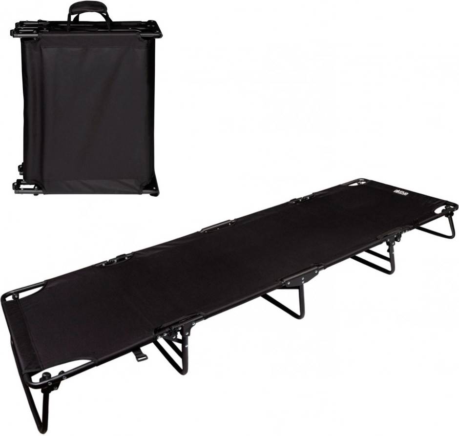 Silla de Camping AKTIVE 52844 Negro (194x63x41cm)