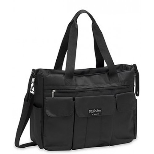 Bolso de Maternidad Microlina y Cambiador PIRULOS Negro