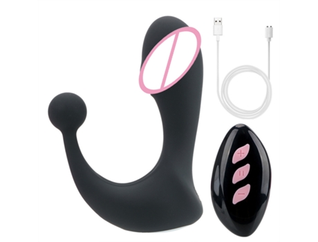 Vibrador portátil con control remoto inalámbrico con 12 modos para mujeres (negro) VEANXIN