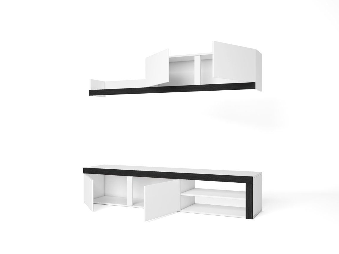 Mueble de TV SKRAUT HOME (200 x 40 x 180 - Melamina)