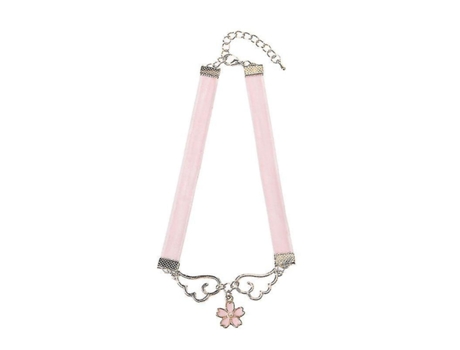 Collar colgante de cosplay Enamelo Ala Star Heart Card Captor Sakura Velvet Choker