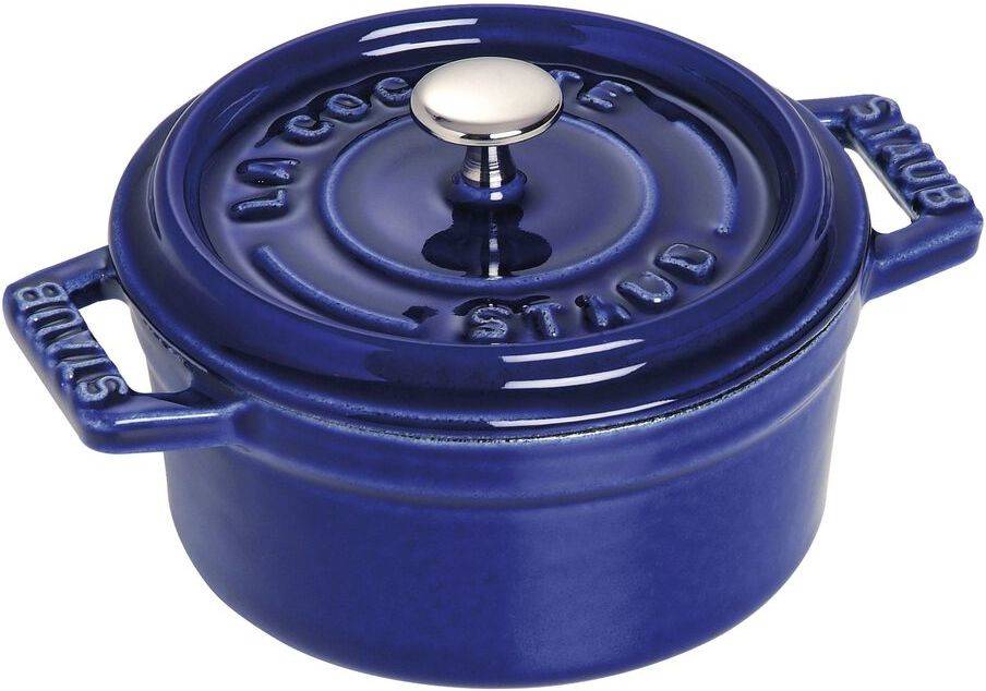 Staub Cocotte Redonda hierro fundido azul 10 cm minis