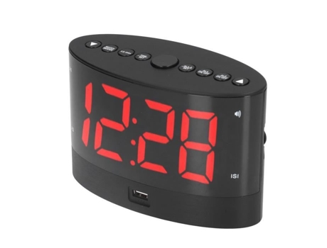 Despertador Automático HURRISE Despertador Digital con Pantalla Led 2 Modos de Tiempo Función de Siesta Brillo de la Pantalla del Reloj