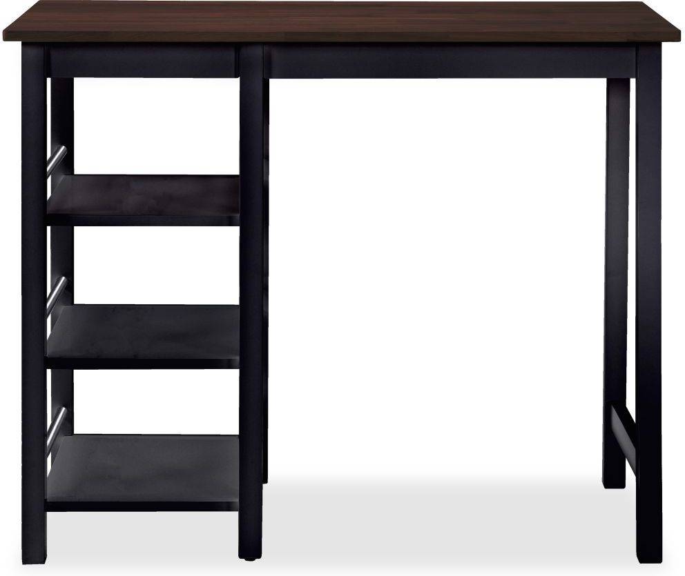 Conjunto de Bar VIDAXL 3 Piezas (Negro - Madera - 108 x 48 x 90.8 cm)